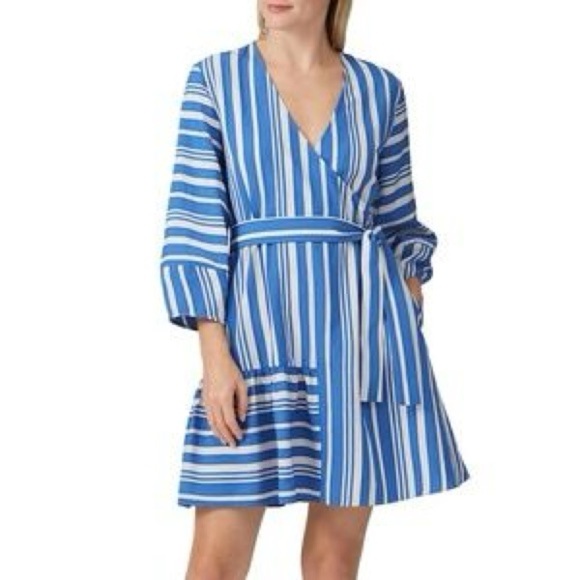 Chinti & Parker Parasol Striped Dress Sz 10 - Picture 1 of 7